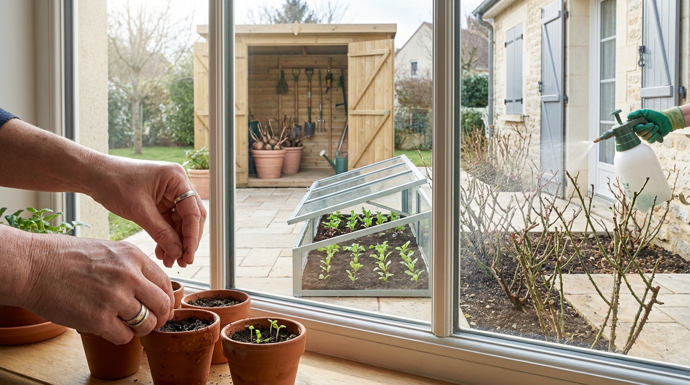Jardin en janvier : ces 4 gestes à faire dans les 7 prochains jours pour un printemps explosif et des rosiers préservés