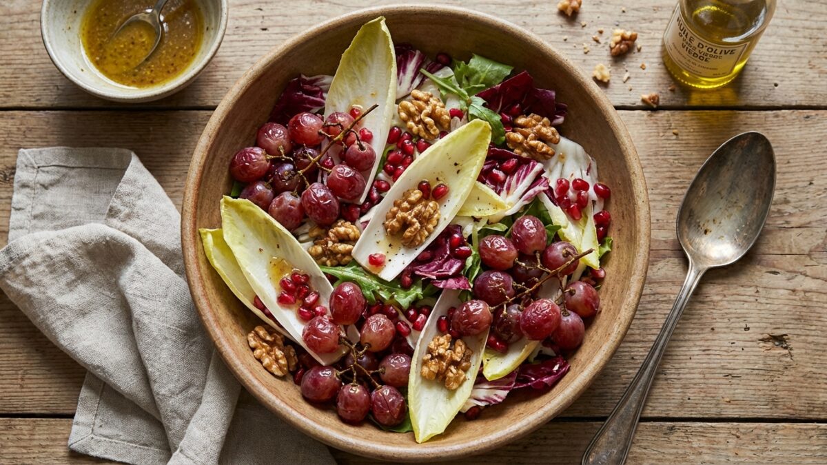 Recette de salade d'hiver à la grenade et fruits rôtis — free download