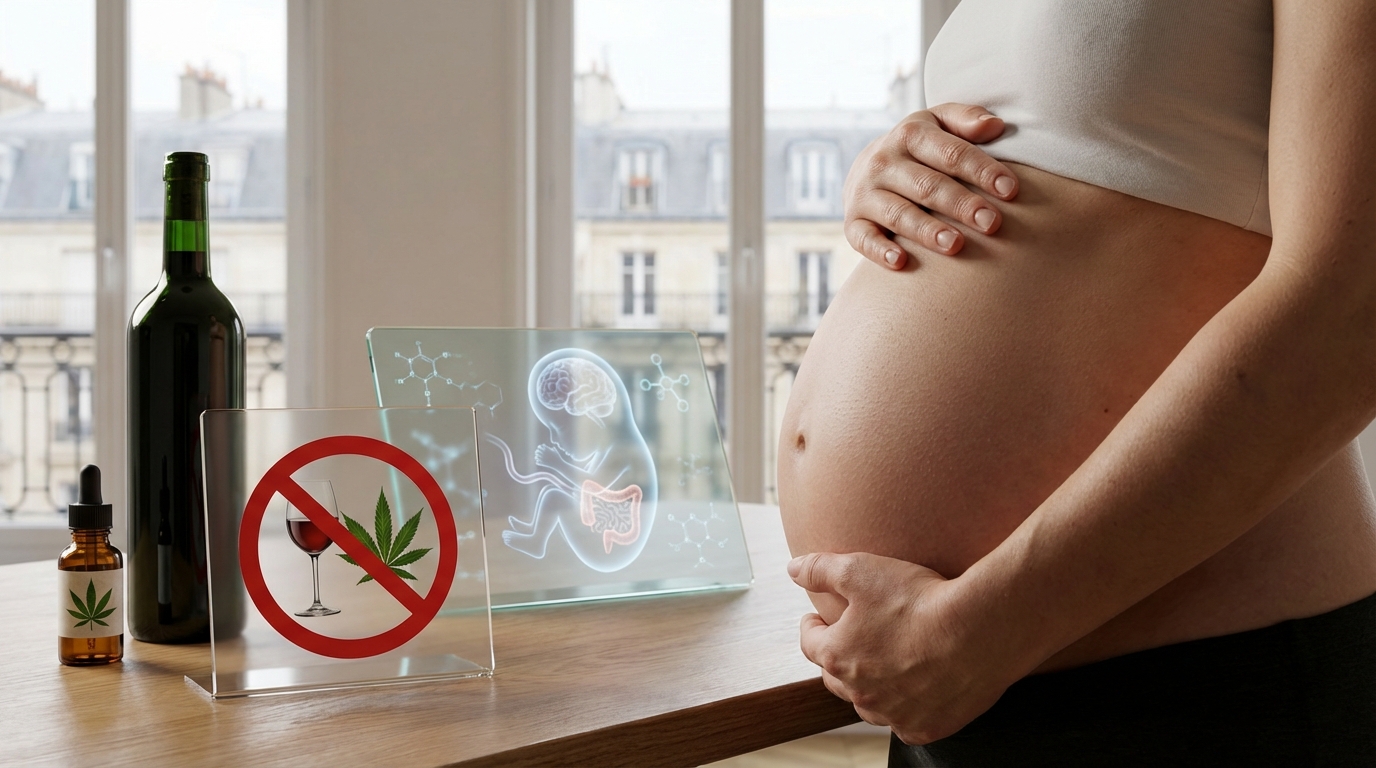 Syndrome d’alcoolisation fœtale : ce dérivé du cannabis pourrait changer la donne contre l’alcool pendant la grossesse