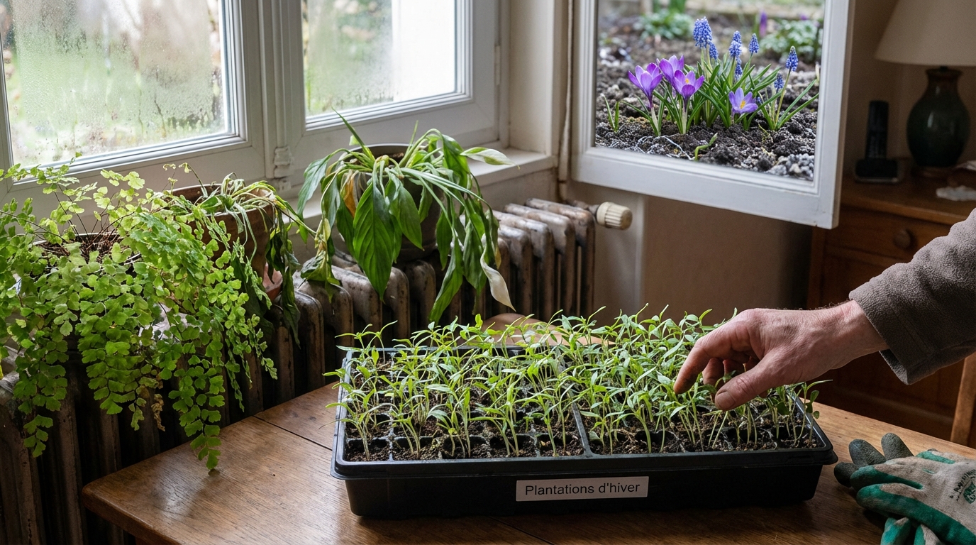 Ne les laissez surtout pas là : cette erreur de jardinage détruit vos semis et ruine vos plantes d’intérieur